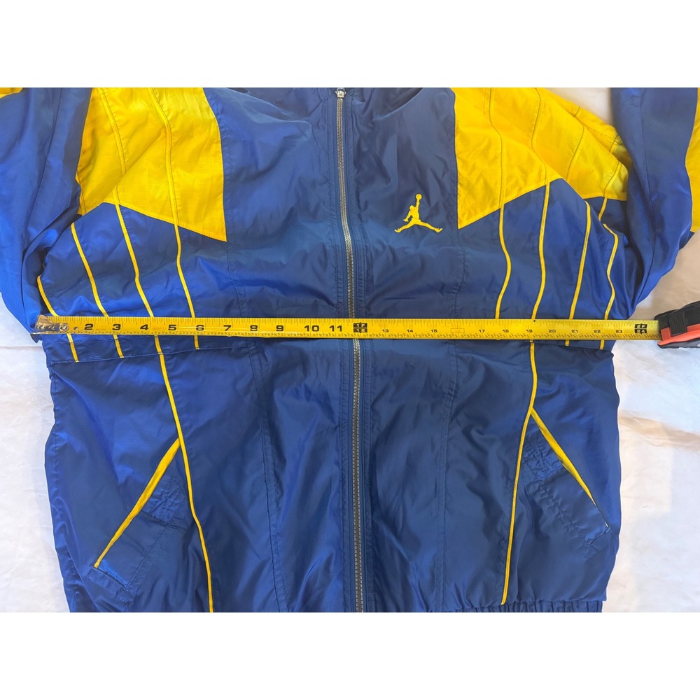 Jordan Mens Full Zip Track Jacket M Blue Windbreaker Athletic Training Active - Picture 10 of 11